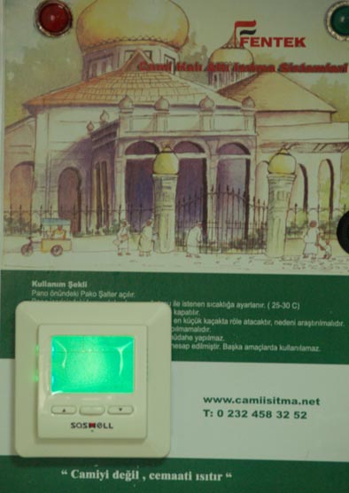 cami ısıtma kumanda panosu