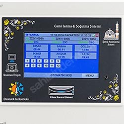 cami stma paneli,namaz saati programlayc,cami iin pano,stma panosu,plc pano,namaz saati stma panosu