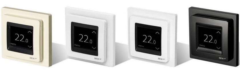 karbon film için termostatlar , devireg touch termostat,termostat,halı altı ısıtma termostatı,devi izmir